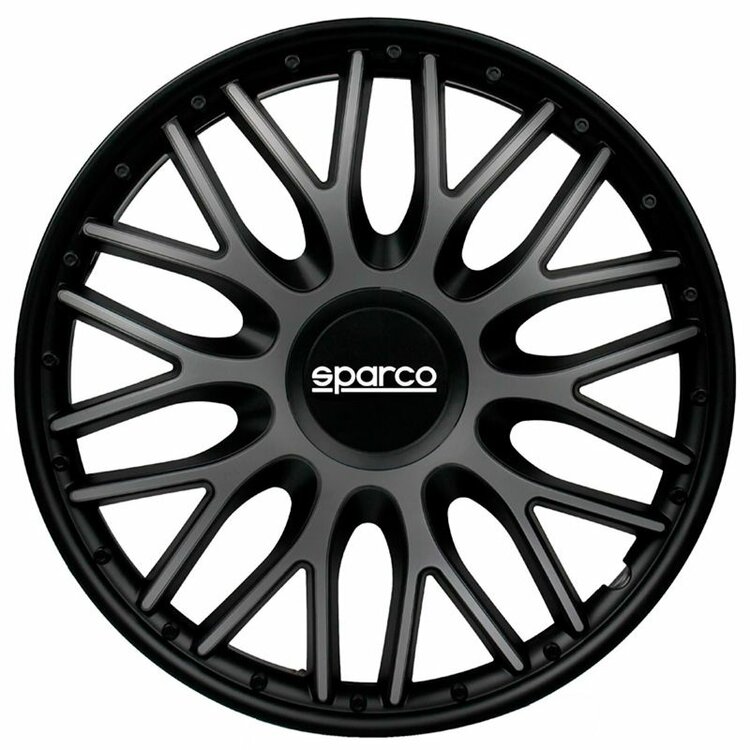Wieldoppenset Sparco - Roma 14 inch grijs/zwart