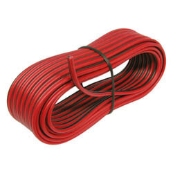 Luidsprekerkabel 2 x 0,75 mm zwart/rood 10 meter|Autoshop.nl