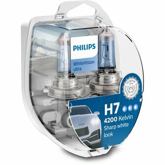 Reservelampenset H7 Phlips WhiiteVision | Autoshop.nl