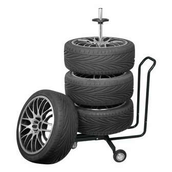 Carpoint Velgenstandaard verrijdbaar met hoes | Autoshop.nl