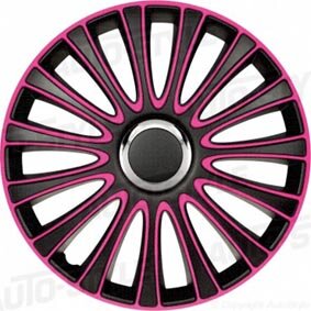 Wieldoppenset Le Mans 15 inch zwart/roze